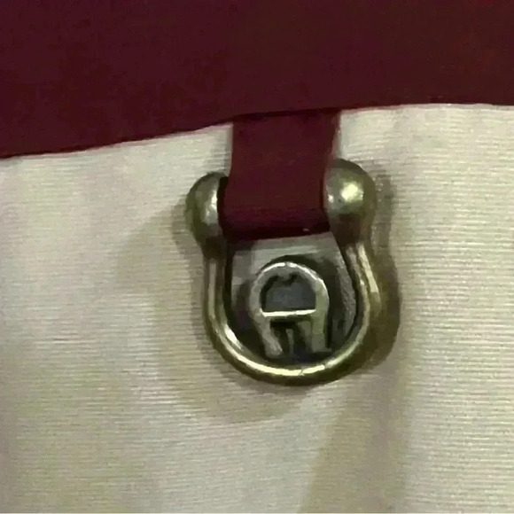 VINTAGE 80s Aigner Beige  Cotton Blend Leather Details Windbreaker Jacket Size 8 - Picture 5 of 9